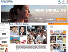 Tablet Screenshot of philippinereporter.com